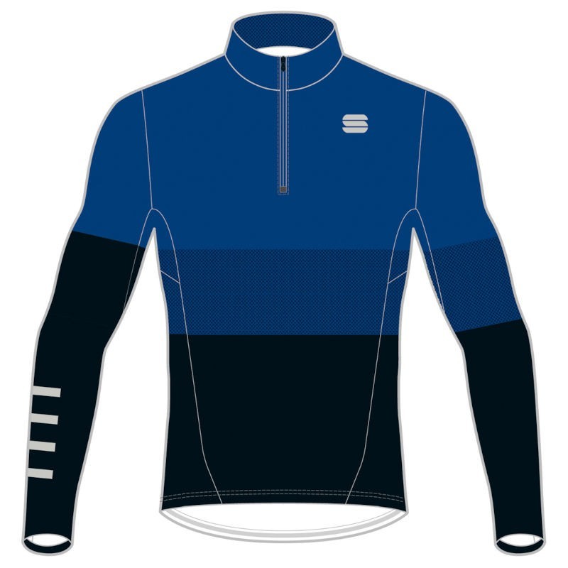 верх комбинезона Sportful Squadra 2 Race Jersey тёмно-синий с чёрным верх комбинезона Sportful Squadra 2 Race Jersey тёмно-синий с чёрным